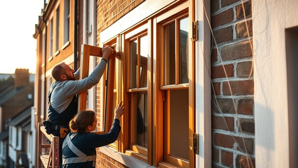 Wooden Window Installation Maidenhead
