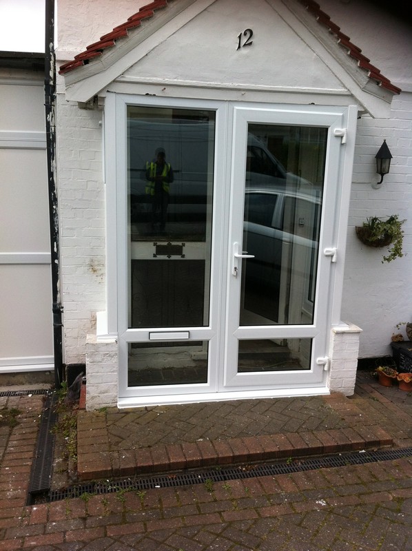 uPVC French doors fitted as front entrance in Maidenhead